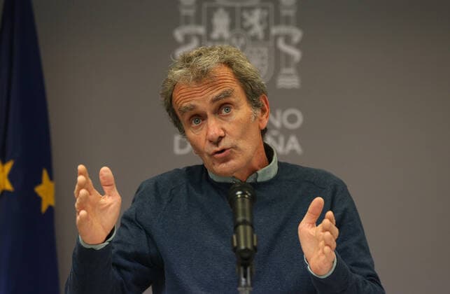 The director of the Center for Alerts and Health Emergencies (CCAES), Fernando Simon during a conference convened before the media, on April 19, 2021, at the Ministry of Health, Madrid, (Spain). During the conference, Fernando Simon has reported that the cumulative incidence continues to increase, 230.54 cases per 100,000 inhabitants in the last 14 days throughout the national territory. 19 APRIL 2021;PANDEMIC;CORONAVIRUS;EVOLUTION;COVID-19;CASES;INFECTED;HOSPITALIZED;STRAINS;VARIANTS Isabel Infantes LagenciaEP 04 19 2021 Madrid (Spain) Madrid (Spain) Spain Copyright: xIsabelxInfantesx 3651761