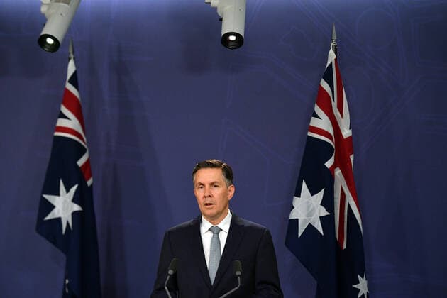 MARK BUTLER VACCINE ROLLOUT PRESSER, Shadow Minister for Health and Ageing Mark Butler speaks to the media during a press conference in Sydney, Wednesday, April 21, 2021. ( NO ARCHIVING, EDITORIAL USE ONLY, NO USE IN BOOKS WITHOUT CONSENT SYDNEY NSW AUSTRALIA  Copyright: xMICKxTSIKASx 20210421001536388557