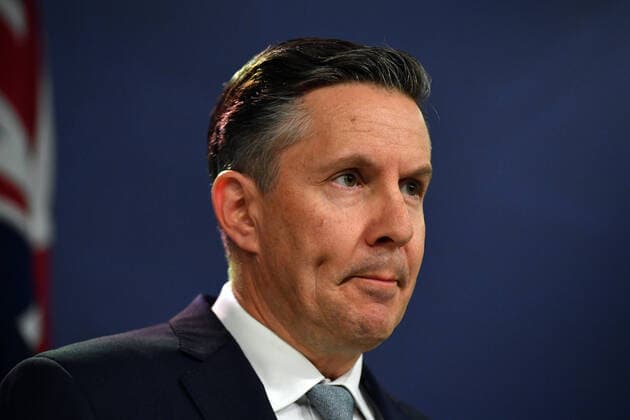 MARK BUTLER VACCINE ROLLOUT PRESSER, Shadow Minister for Health and Ageing Mark Butler speaks to the media during a press conference in Sydney, Wednesday, April 21, 2021. ( NO ARCHIVING, EDITORIAL USE ONLY, NO USE IN BOOKS WITHOUT CONSENT SYDNEY NSW AUSTRALIA  Copyright: xMICKxTSIKASx 20210421001536389050