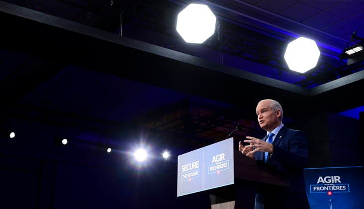 April 22, 2021, Ottawa, on, Canada: Conservative leader Erin O Toole holds a press conference in Ottawa on Thursday, April 22, 2021. Ottawa Canada  - ZUMAc35_ 20210422_zaf_c35_006 Copyright: xSeanxKilpatrickx