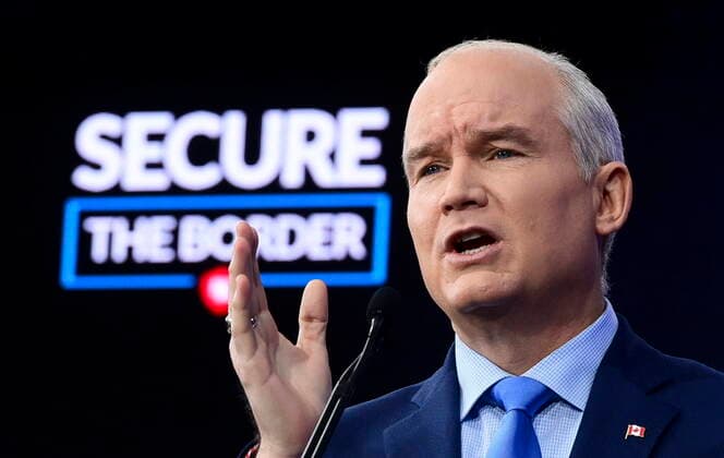 April 22, 2021, Ottawa, on, Canada: Conservative leader Erin O Toole holds a press conference in Ottawa on Thursday, April 22, 2021. Ottawa Canada  - ZUMAc35_ 20210422_zaf_c35_010 Copyright: xSeanxKilpatrickx