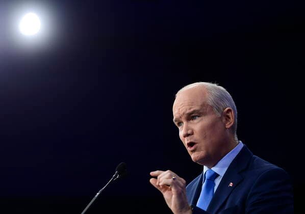 April 22, 2021, Ottawa, on, Canada: Conservative leader Erin O Toole holds a press conference in Ottawa on Thursday, April 22, 2021. Ottawa Canada  - ZUMAc35_ 20210422_zaf_c35_013 Copyright: xSeanxKilpatrickx