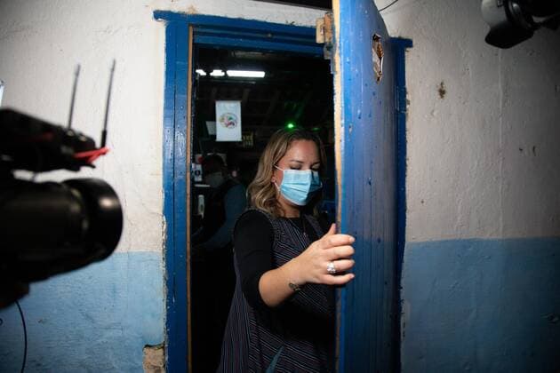 April 25, 2021, Sao Paulo, Sao Paulo, Brazil: Police officers dispersed an illegal and clandestine party in Carapicuiba (Sao Paulo) in the early hours of Sunday, 25. About 120 people were in place, most without a face shield, drinking and smoking hookah, disregarding the health conditions and failing to comply with the quarantine against Covid-19. Sao Paulo Brazil - ZUMAl146 20210425_zaf_l146_009 Copyright: xPauloxLopesx