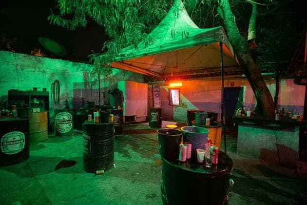 April 25, 2021, Sao Paulo, Sao Paulo, Brazil: Police officers dispersed an illegal and clandestine party in Carapicuiba (Sao Paulo) in the early hours of Sunday, 25. About 120 people were in place, most without a face shield, drinking and smoking hookah, disregarding the health conditions and failing to comply with the quarantine against Covid-19. Sao Paulo Brazil - ZUMAl146 20210425_zaf_l146_014 Copyright: xPauloxLopesx
