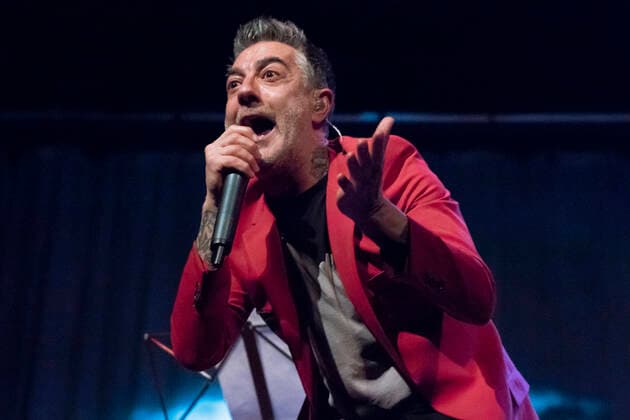 April 25, 2021, Madrid, Spain: The singer Jose Molinero, known as J. Molly from the heavy metal band Hamlet, seen performing at the Munos Seca theater in Madrid. Madrid Spain - ZUMAs197 20210425_zaa_s197_025 Copyright: xOscarxFuentesx