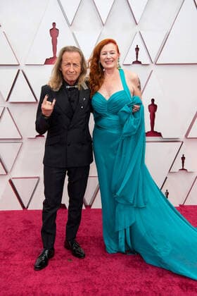 OscarÂ® nominee Paul Raci and Elizabeth Hanley arrive on the red carpet of The 93rd OscarsÂ® at Union Station in Los Angeles, CA on Sunday, April 25, 2021. Los Angeles CA USA  Copyright: xMattxPetitx 34135002THA
