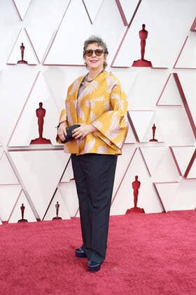 OscarÂ® nominee Elizabeth Keenan arrives on the red carpet of The 93rd OscarsÂ® at Union Station in Los Angeles, CA on Sunday, April 25, 2021. Los Angeles CA USA  Copyright: xMattxPetitx 34135109THA