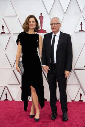 OscarÂ® nominee James Newton Howard (R) and guest arrive on the red carpet of The 93rd OscarsÂ® at Union Station in Los Angeles, CA on Sunday, April 25, 2021. Los Angeles CA USA  Copyright: xMattxPetitx 34135169THA