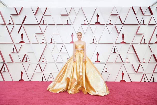 OscarÂ® nominee Carey Mulligan arrives on the red carpet of The 93rd OscarsÂ® at Union Station in Los Angeles, CA on Sunday, April 25, 2021. Los Angeles CA USA  Copyright: xMattxPetitx 34135197THA