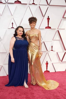 Guest and OscarÂ® nominee Andra Day arrive on the red carpet of The 93rd OscarsÂ® at Union Station in Los Angeles, CA on Sunday, April 25, 2021. Los Angeles CA USA  Copyright: xMattxPetitx 34135206THA