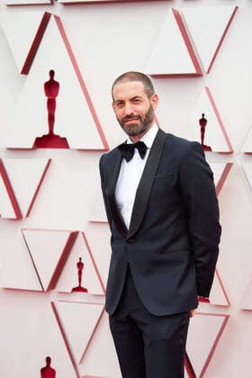 OscarÂ® nominee Sacha Ben Harroche arrives on the red carpet of The 93rd OscarsÂ® at Union Station in Los Angeles, CA on Sunday, April 25, 2021. Los Angeles CA USA  Copyright: xMattxPetitx 34135225THA