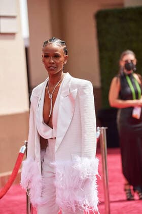OscarÂ® nominee Tiara Thomas arrives on the red carpet of The 93rd OscarsÂ® at Union Station in Los Angeles, CA on Sunday, April 25, 2021. Los Angeles CA USA  Copyright: xMattxPetitx 34135269THA