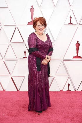 OscarÂ® nominee Diana Stoughton arrives on the red carpet of The 93rd OscarsÂ® at Union Station in Los Angeles, CA on Sunday, April 25, 2021. Los Angeles CA USA  Copyright: xMattxPetitx 34135283THA