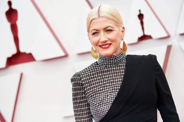OscarÂ® nominee Trish Summerville arrives on the red carpet of The 93rd OscarsÂ® at Union Station in Los Angeles, CA on Sunday, April 25, 2021. Los Angeles CA USA  Copyright: xMattxPetitx 34135327THA