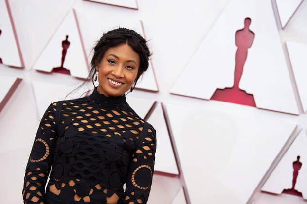 OscarÂ® nominee Sophia Nahli Allison arrives on the red carpet of The 93rd OscarsÂ® at Union Station in Los Angeles, CA on Sunday, April 25, 2021. Los Angeles CA USA  Copyright: xMattxPetitx 34135428THA