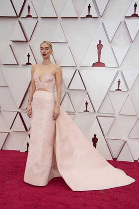OscarÂ® nominee Vanessa Kirby arrives on the red carpet of The 93rd OscarsÂ® at Union Station in Los Angeles, CA on Sunday, April 25, 2021. Los Angeles CA USA  Copyright: xMattxPetitx 34135568THA