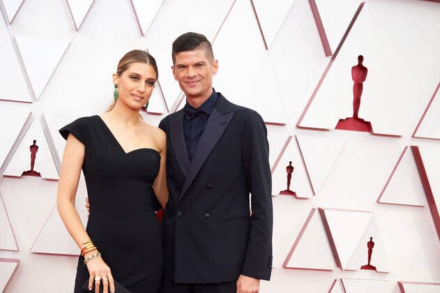 OscarÂ® nominee Will McCormack and guest arrive on the red carpet of The 93rd OscarsÂ® at Union Station in Los Angeles, CA on Sunday, April 25, 2021. Los Angeles CA USA  Copyright: xMattxPetitx 34135609THA