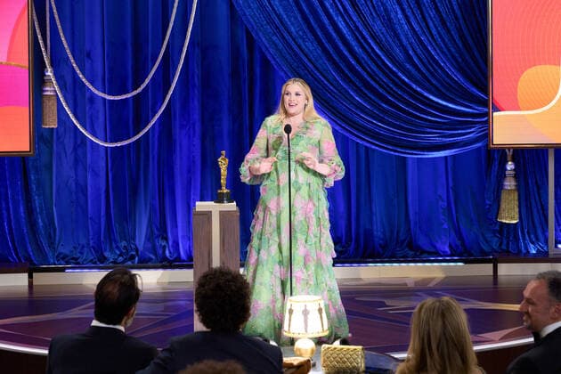 Emerald Fennell accepts the OscarÂ® for Original Screenplay during the live ABC Telecast of The 93rd OscarsÂ® at Union Station in Los Angeles, CA on Sunday, April 25, 2021. Los Angeles CA USA  Copyright: xToddxWawrychukx 34135634THA