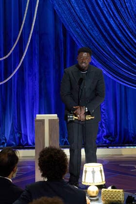 Daniel Kaluuya accepts the OscarÂ® for Best Actor in a Supprting Role during the live ABC Telecast of The 93rd OscarsÂ® at Union Station in Los Angeles, CA on Sunday, April 25, 2021. Los Angeles CA USA  Copyright: xToddxWawrychukx 34135654THA