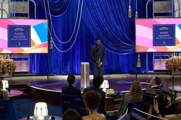 Daniel Kaluuya accepts the OscarÂ® for Best Actor in a Supporting Role during the live ABC Telecast of The 93rd OscarsÂ® at Union Station in Los Angeles, CA on Sunday, April 25, 2021. Los Angeles CA USA  Copyright: xToddxWawrychukx 34135663THA