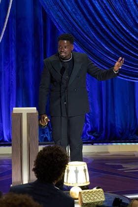 Daniel Kaluuya accepts the OscarÂ® for Best Actor in a Supporting Role during the live ABC Telecast of The 93rd OscarsÂ® at Union Station in Los Angeles, CA on Sunday, April 25, 2021. Los Angeles CA USA  Copyright: xToddxWawrychukx 34135669THA