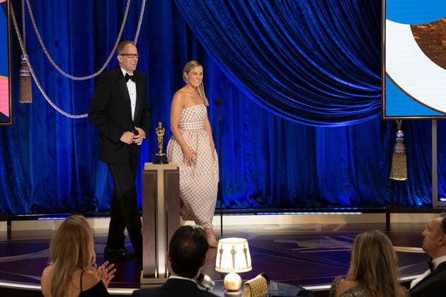 Pete Docter and Dana Murray accept the Oscars for Animated Feature Film during the live ABC Telecast of The 93rd Oscars at Union Station in Los Angeles, CA on Sunday, April 25, 2021. Los Angeles CA USA  Copyright: xToddxWawrychukx 34135997THA