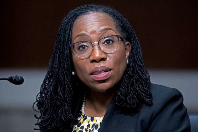 April 28, 2021, Washington, District of Columbia, USA: UNITED STATES - APRIL 28: Ketanji Brown Jackson, nominee to be U.S. Circuit Judge for the District of Columbia Circuit, testifies during her Senate Judiciary Committee confirmation hearing in Dirksen Senate Office Building in Washington, D.C., on Wednesday, April 28, 2021. Candace Jackson-Akiwumi, nominee to be U.S. Circuit Judge for the Seventh Circuit, also testified Washington USA - ZUMAs152 20210428_zaa_s152_114 Copyright: xTomxWilliamsx-xPoolxViaxCnpx