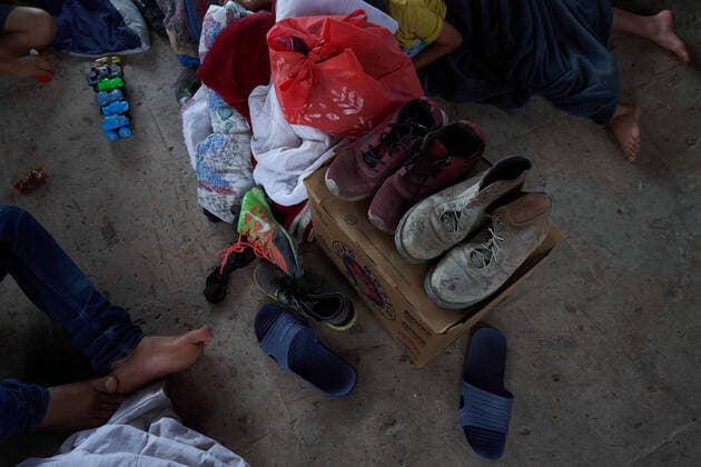 April 29, 2021, Reynosa, Mexico: Asylum seeking migrants from Central America are living on the street in Reynosa, Mexico while they wait for President Joe Biden to open the US border for them to try to cross. Reynosa Mexico - ZUMAd211 20210429_zap_d211_012 Copyright: xAllisonxDinnerx