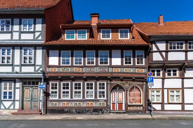 Ackerbürgerhaus Fachwerkhäuser in Duderstadt, Niedersachsen, Deutschland Timber framed houses in Duderstadt, Lower Saxony, Germany