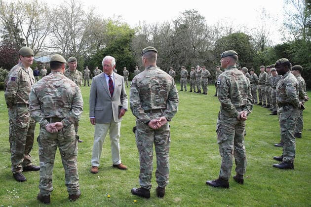 Bilder des Jahres 2021, Entertainment 05 Mai Entertainment Themen der Woche KW18 . 05 05 2021. Windsor, United Kingdom. Prince Charles, Prince of Wales, during a visit to the Welsh Guards at Combermere Barracks in Windsor, United Kingdom.  xPoolx xi-Imagesx IIM-22153-0014