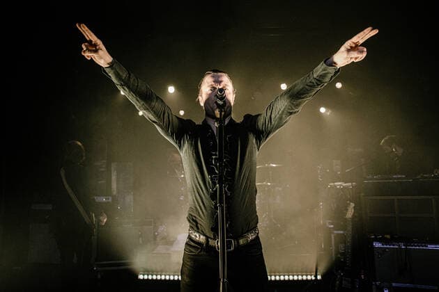 Mando Diao Copenhagen, Denmark. 21st, November 2019. The Swedish indie rock band Mando Diao performs a live concert at VEGA in Copenhagen. Here singer and musician Bjorn Dixgaard is seen live on stage. Copenhagen Denmark  Copyright: xGonzalesxPhoto ThomasxRungstromx