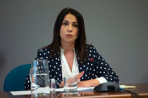 The Secretary of State for Health, Silvia Calzon during a conference to report on the progress of the COVID-19 pandemic, on May 6, 2021, in Madrid (Spain). The autonomous communities have notified Thursday to the Ministry of Health 7,960 new cases of COVID-19, 4,234 of them diagnosed in the last 24 hours. These figures are lower than the same day last week, when 10,143 positives were reported. 06 MAY 2021;PANDEMIC;HEALTH;CONTAGION;CORONAVIRUS LagenciaEP PRESS A.Ortega.POOL 05 06 2021 Madrid Madrid Spain Copyright: xLagenciaEPxPRESS A.Ortega.POOLx 3690724