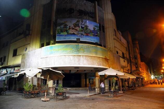 (210506) -- CAIRO, May 6, 2021 -- Photo taken on May 6, 2021 shows a closed cinema in Cairo, Egypt. Egyptian Prime Minister Mostafa Madbouly on Wednesday announced two-week new precautionary measures to control the spread of the COVID-19. Madbouly said in a televised press conference that restaurants, cinemas, shops, malls, clubs and entertainment facilities will be closed at 9 p.m. local time (1900 GMT) for two weeks starting the evening of Thursday, just ahead of the end of the Islamic holy month of Ramadan and the feast festival Eid al-Fitr. ) EGYPT-CAIRO-COVID-19-MEASURES AhmedxGomaa 