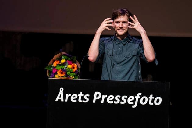 Anders Merrald vinder for AArets korte indslag tv web. Vinderne af AArets Pressefoto offentliggoeres Prisoverraekkelsen finder sted i Den Sorte Diamant i Koebenhavn fredag den 7. maj 2021. , Denmark Copyright: MartinxSylvestx cop102 spdk20210507-160506-L