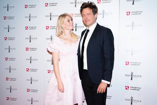 Thomas Vinter og Helene Reingaard Neumann. Uddeling af Bodilprisen 2021 i Folketeatret i Koebenhavn, loerdag den 8. maj 2021.. , Copenhagen Denmark