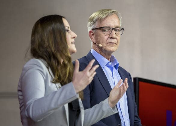 Co-Parteichefin Janine Wissler und Fraktionschef Dietmar Bartsch sind die Spitzenkandidaten der Partei - Die Linke - fuer die Bundestagswahl 2021. Berlin, 10.05.2021 Berlin Deutschland