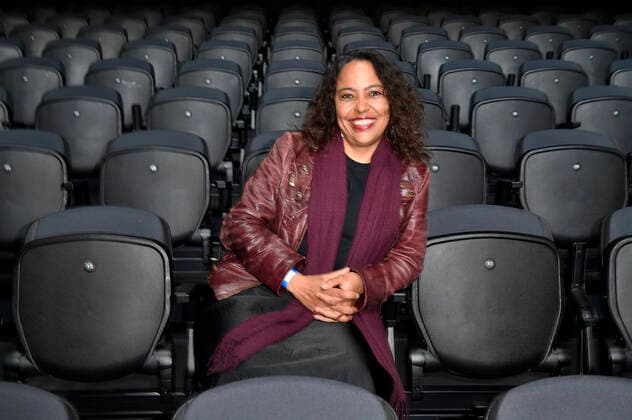 Pat Appleton beim Fototermin bei der Pressekonferenz für das Nothilfe-Projekt hierspieltdiemusik zur Unterstützung der Berliner Musikszene in der Verti Music Hall. Berlin, 10.05.2021
