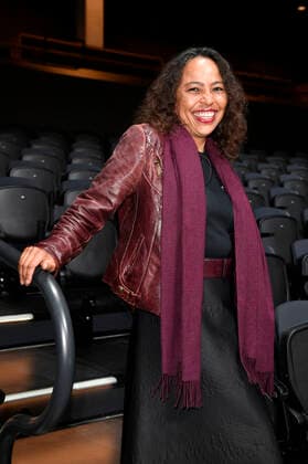 Pat Appleton beim Fototermin bei der Pressekonferenz für das Nothilfe-Projekt hierspieltdiemusik zur Unterstützung der Berliner Musikszene in der Verti Music Hall. Berlin, 10.05.2021