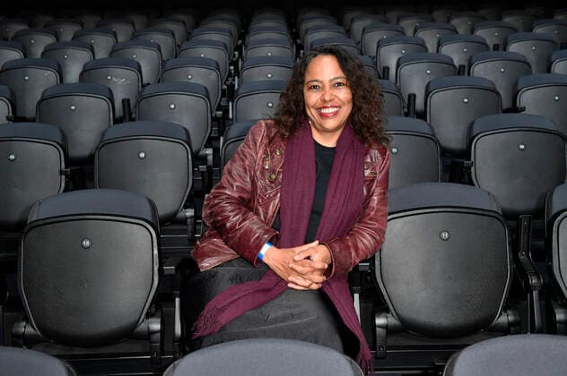 Pat Appleton beim Fototermin bei der Pressekonferenz für das Nothilfe-Projekt hierspieltdiemusik zur Unterstützung der Berliner Musikszene in der Verti Music Hall. Berlin, 10.05.2021