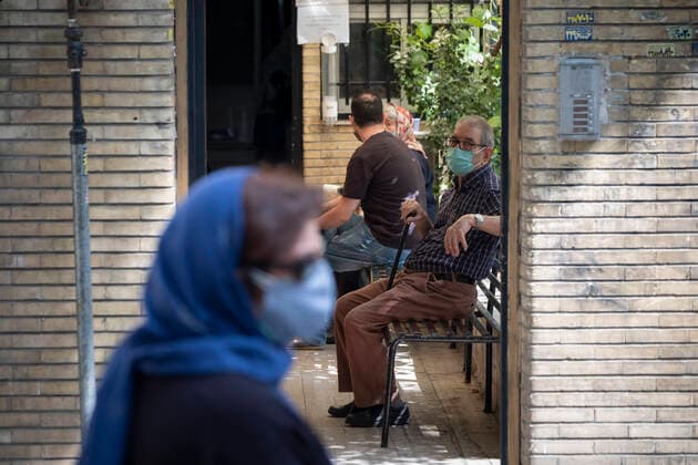 Vaccination Of People Over 80 Years By The China s Sinopharm COVID-19 Vaccine In Tehran An Iranian elderly man wearing a protective face mask looks on as he sits in a heath center while waiting to receive a dose of China s Sinopharm new coronavirus disease (COVID-19) vaccine in northern Tehran on May 10, 2021. MORTEZA NIKOUBAZL NurPhoto Tehran Tehran Iran nikoubazl-vaccinat210510_npWpO  Copyright: xMortezaxNikoubazlx