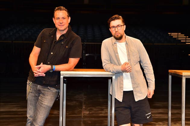 SpendenAktion, hierspielt die musik Sascha Vollmer von The BossHoss, Rapper Prinz Pi PK in der VerdiMusicHall ++++hierspieltdiemusik Ð mehr als 400.000 Euro für Berliner Musikschaffende , VBKI, GESOBAU und Engel & Völkers initiieren Nothilfe-Projekt zur Unterstützung der Berliner Musikszenein Berlin, am 10.05.2021