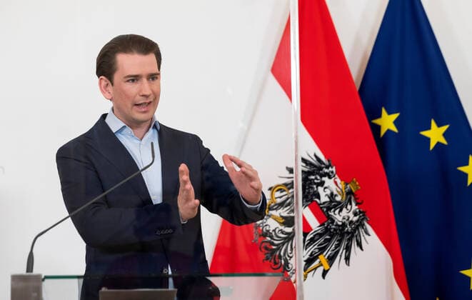 20210510 Presentation of the new opening regulation VIENNA, AUSTRIA - MAY 10: Federal Chancellor Sebastian Kurz (OEVP) at the presentation of the new opening regulation at Federal Chancellery on May 10, 2021 in Vienna, Austria. WIEN, OESTERREICH - 10. MAI: Bundeskanzler Sebastian Kurz (OEVP) bei einer Pressekonferenz zur neuen Oeffnungsverordnung im Bundeskanzleramt am 10. Mai 2021 in Wien, Oesterreich. 210510_SEPA_32_023 Copyright: xMartinxJuenx SEPAxMedia