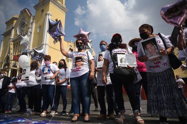 May 10, 2021: Mothers of missing persons in Veracruz, march in the streets on Mother s Day to demand justice for their missing relatives..Most of the missing persons were kidnapped during the war against drug trafficking between 2006 and 2018, where Veracruz was one of the states most damaged by violence. - ZUMAqp1_ 20210510_zip_qp1_013 Copyright: xHectorxAdolfoxQuintanarxPerezx