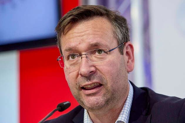 - Wien 11.05.2021 - Coronavirus-Krise - Heute am Vormittag gab es im FPÖ-Medienzentrum eine Pressekonferenz der FPÖ zur aktuellen Lage in Österreich. PHOTO: V.L Hermann Brückl, FPÖ-Klubobmann Herbert Kickl während der PK Coronavirus crisis - Vienna (AUSTRIA) This morning there was a press conference of the FPÖ on the current situation in Austria in the FPÖ media center. FPÖ PK Kickl Brückl