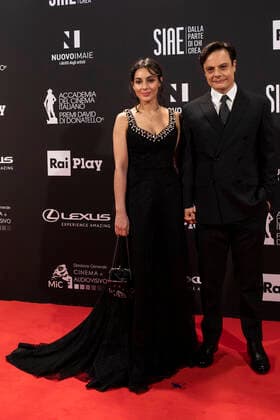 66th David Di Donatello 2021 prize Lino Musella and Chiara Celotto Attend 66th David Di Donatello 2021 prize ceremony photocall on May 11, 2021 in Rome, Italy. Imago Images Emmefoto Copyright: xImagoxImages Emmefotox