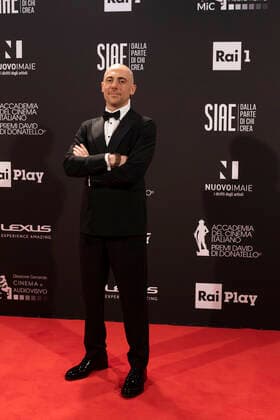 ** EDITORIAL USE ONLY ** Rome, David di Donatello 2021 Awards. In the photo: Elio Germano  Copyright: xLucaxDammiccoxperxAccademiaxdelx xLucaxDammiccoxperxAccademiaxdelx