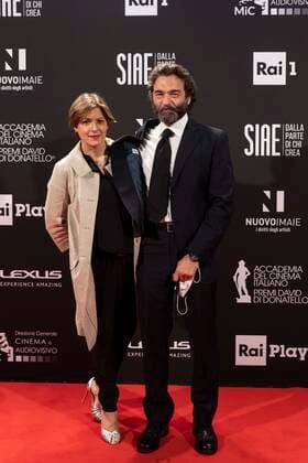 ** EDITORIAL USE ONLY ** Rome, David di Donatello 2021 Awards. In the photo: Eleonora Magri and Tommaso Avanti  Copyright: xLucaxDammiccoxperxAccademiaxdelx xLucaxDammiccoxperxAccademiaxdelx
