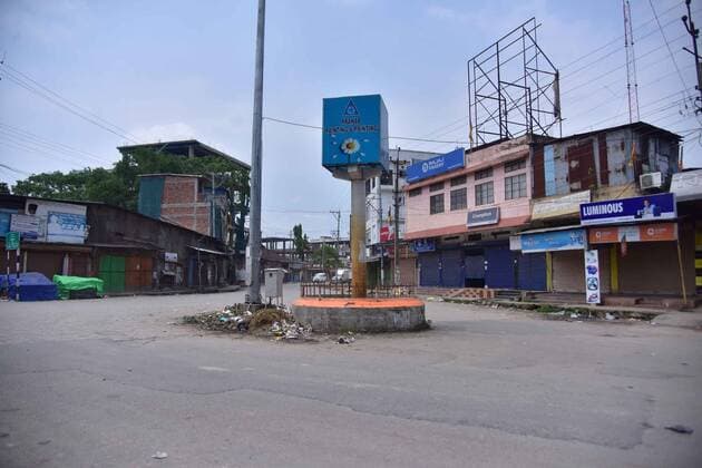 Coronavirus Emergency In India Deserted streets during COVID-induced curfew in Nagaon District of Assam , India on May 16,2021. Nagaon India hazarika-notitle210516_npZzu  Copyright: xAnuwarxHazarikax