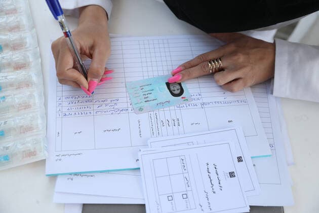 May 16, 2021, Munich, Bavaria, Germany: TEHRAN, IRAN - MAY, 16: A person receives a dose of Covid-19 vaccine at a drive-thru vaccination in iran on May 16, 2021 in Tehran, Iran. Munich Germany - ZUMAa283 20210516_zna_a283_013 Copyright: xMohammadrezaxAbbasix