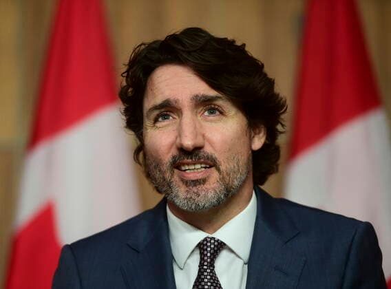 May 18, 2021, Ottawa, on, Canada: Prime Minister Justin Trudeau holds a press conference in Ottawa on Tuesday, May 18, 2021. Ottawa Canada  - ZUMAc35_ 20210518_zaf_c35_021 Copyright: xSeanxKilpatrickx